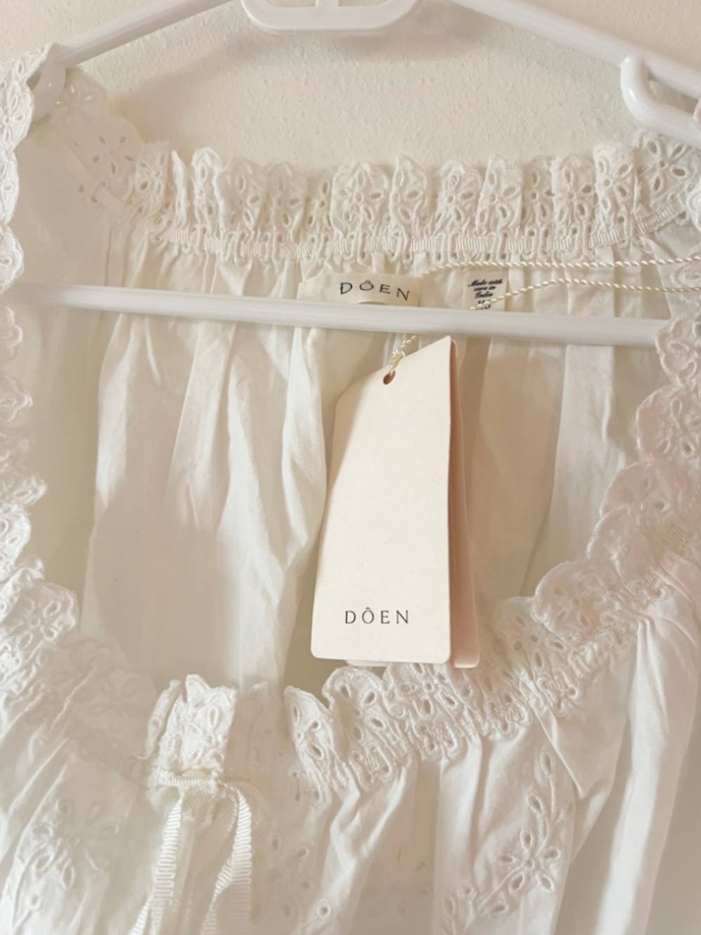 DÔEN Traveler Top in White Salt XS - Picture 7 of 7